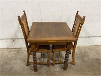 Barley Twist Table w/ 2 Chairs