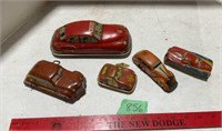 Vintage wind up cars