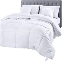 Utopia Quilted Duvet - Queen  White