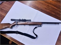 Mossburg 22 Rifle Model 46a with Sling & Scope