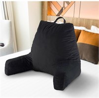 $85 (24"x15") Black Reading Pillow