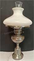 Hurricane Oil Lamp Style Table Lamp Brushed