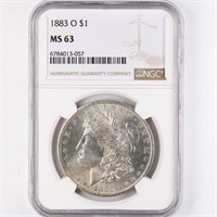 1883-O Morgan Dollar NGC MS63