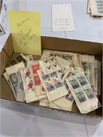 lot of 5 cent US vintage stamp plate blocks
