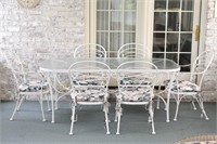 Woodard & Sons Style Wrought Iron Dining Set