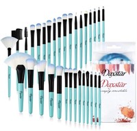 New Blue Makeup Brushes, 32Pcs Essential