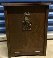 ANTIQUE SQUARE TABLE WITH BIN