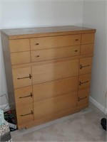 1950s Blonde 4 Drawered Chest