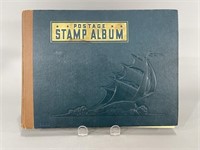 Stamp Album w/Assorted Postage Stamps