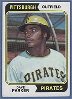 1974 Topps #252 Dave Parker RC Pittsburgh Pirates