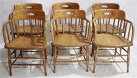 Vintage Set of 6 Chairs - 31" x 21" x 18"