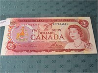 1974 CANADA TWO DOLLAR BILL