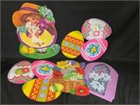 VTG Beistle Die Cut Easter Decoration Lot