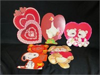 VTG Eureka Valentines Die Cut Decorations