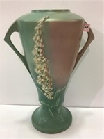 Lg. Roseville  Dbl Fox Glove Vase
