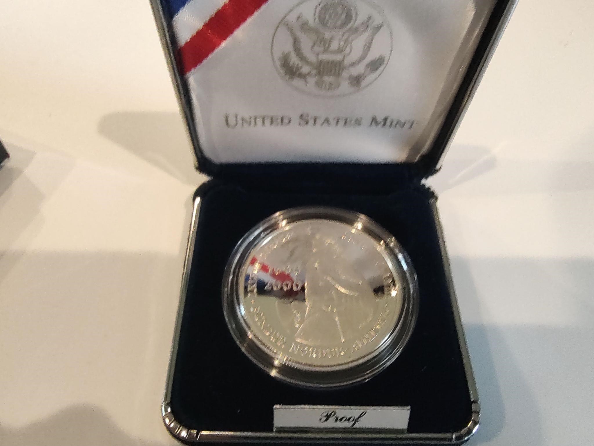 LEIF ERICSON MILLENNIUM COMMEMORATIVE SILVER COIN