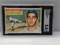 1956 Topps Sandy Koufax White Back #79 SGC 5.5