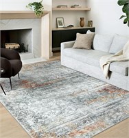 Uphome Abstract Rugs 6x9  Gray Soft Large Rug