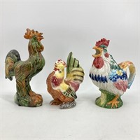 Tray- Betson’s Hand Painted Ceramic Rooster, etc