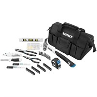 HART 90-Piece Household Tool Kit with Tool Bag