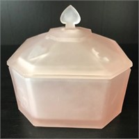 1920's Pink Poker Theme Lidded Jar