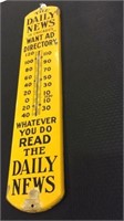 Porcelain Chicago Daily News Thermometer