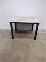 Outdoor Mosaic Tile Top Table w/ Iron Base