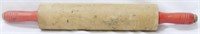 Red Handle Wood Rolling Pin 17"