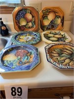 Hand-painted Mexican Plates and Bowls