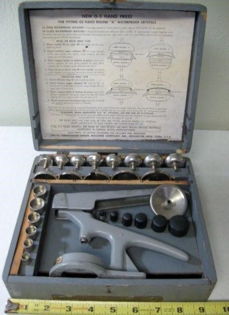 Vtg G-S Hand Press Flexo Crystal Fitting Set