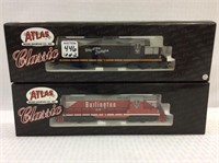 Lot of 2 Atlas Classic HO Scale Locomotives