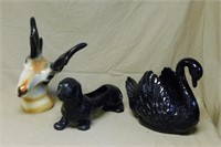 Animal Figural Ceramic Planters.