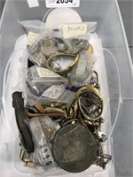 Assorted jewelry, mostly watches
