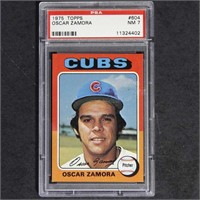 Oscar Zamora 1975 Topps #604 PSA 7 Baseball Card,