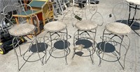 4 Unused Outdoor Patio Chairs. Minor paint loss