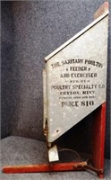 Antique "The Sanitary Poultry Feeder & Exerciser"