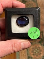 28ct Oval Blue Sapphire