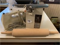 ROLLING PIN, HAND MIXER, CAN OPENER/KNIFE