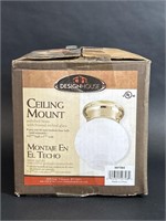 Frosted Etched Glass Ceiling Light Mount