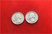 Lot of 2 Silver Quarters