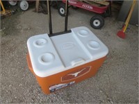 ^ New 50qt Coleman Cooler w/ Wheels & Handle