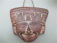 Vintage Mexican Terracotta Aztec Mask