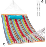 Lazy Daze 12 FT Quilted Fabric Double Hammock with