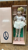 18" NOS delton porcelain ballerina doll