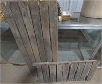 (AB) Vtg wooden planks19.5"x48", 19"x40"