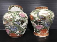 Pair of Japanese jars