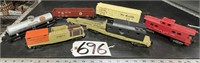 6 American Flyer Model Train Cars