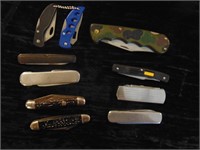 (10) Misc. Pocket knives