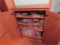 Cabinet w/Music Cd's, DVD movies.