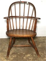 Vintage Barrel Back Armchair with Spindles